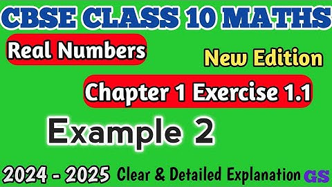 Chapter 1 - Example 2 - Real Numbers - CBSE Class 10th Maths in Tamil - NCERT - #gsfamily