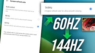 ?How To Change Phone Refresh Rate | How To Increase Refresh Rate On Android | Increase Refresh Rate