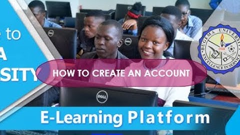 How to create an Elearning account | Bugema University Elearning Platform