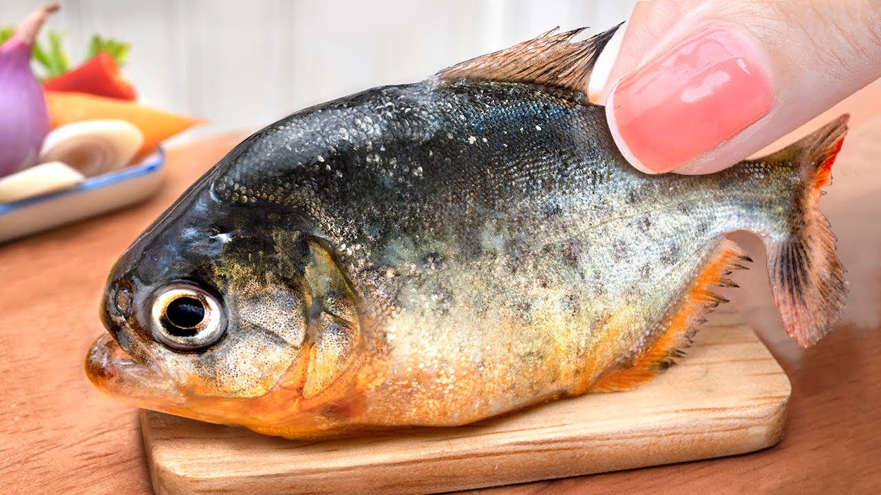 Catching and Cook Wild Fish Steamed with Mini Yummy in Miniature ...
