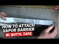 Butyl Tape Install w/ Crawl Space Vapor Barrier & Christmas Fasteners