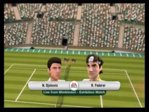 Grand Slam Tennis (Wii): Singles - Novak Djokovic vs Roger Federer
