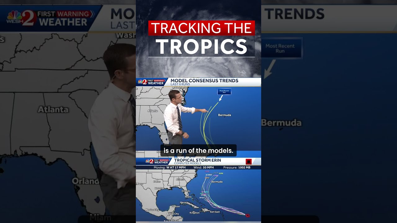 Tropical Storm Erin Makes A Slight Shift To The East