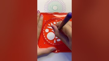 Satisfying Geometric Shapes🤩 | Simple Spirograph Design  #asmr #spirograph #shorts