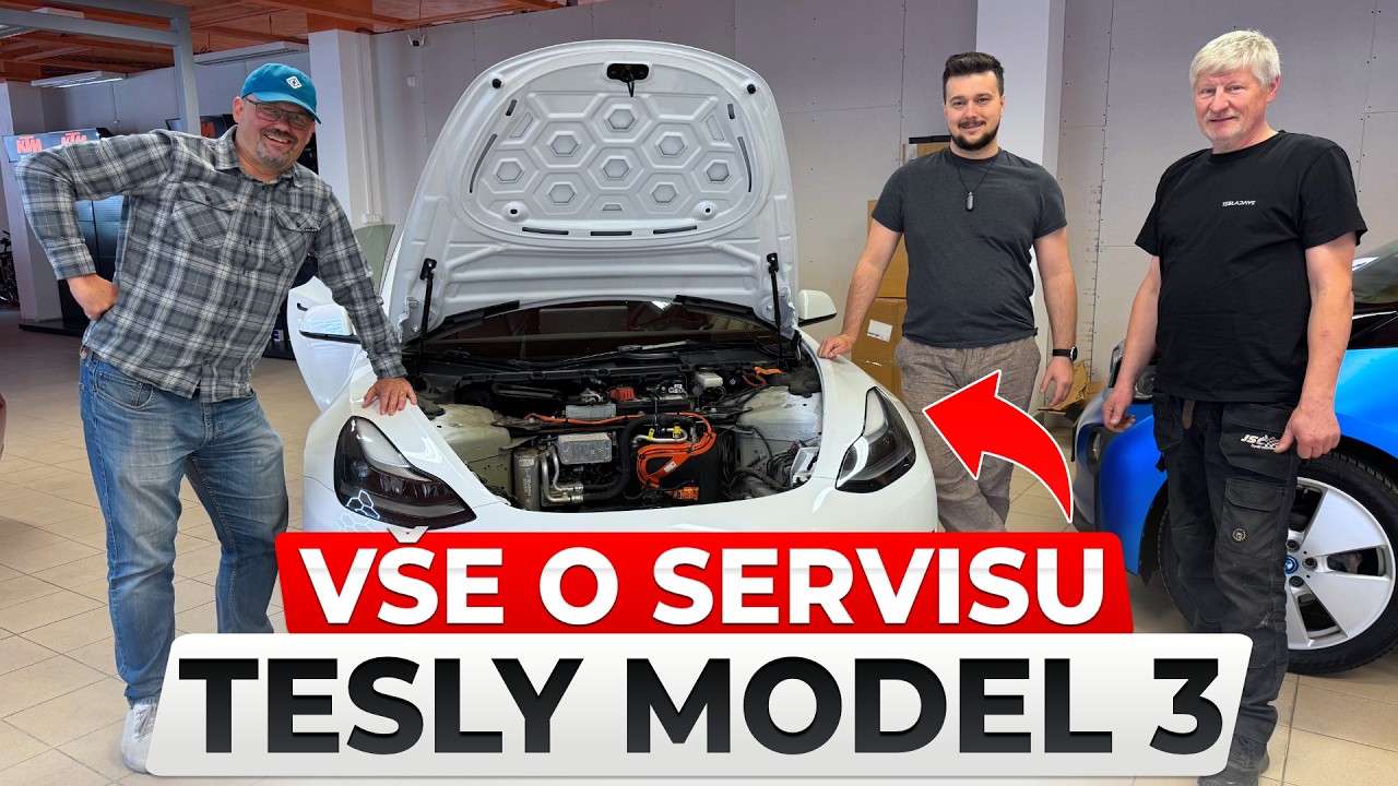Ojetá Tesla Model 3: Co vše a kdy je potřeba servisovat s TESLADAVE a AAA Auto | BACINA.TV