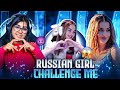 Russian girl  challenge  me  kiara vs baby ff  with rex funny  commentary  only one tap