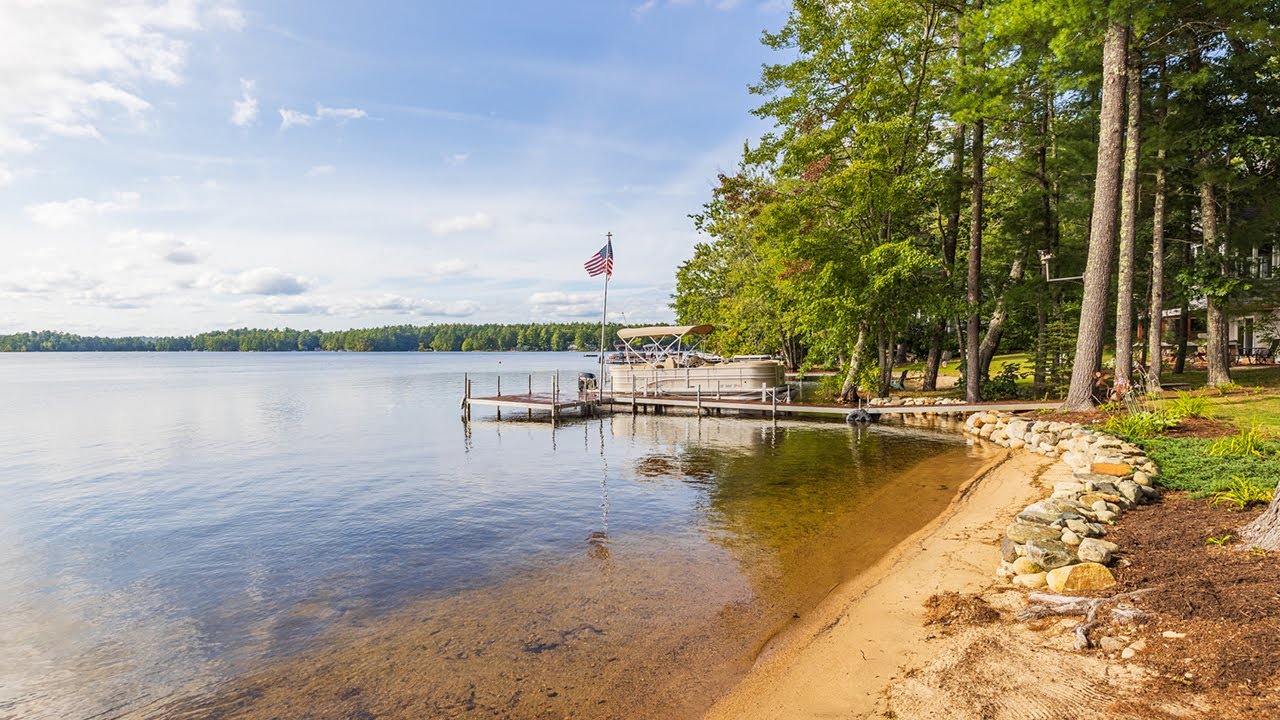 Scenic Lakehouse with Sandy Beach Shapleigh Maine Home for Sale YouTube