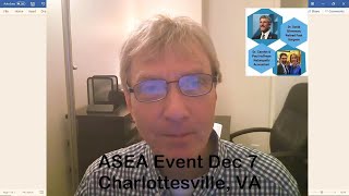 ASEA Charlottesville event w/ David Silverman Dec 7