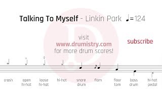 Linkin Park - Talking To Myself Drum Score chords