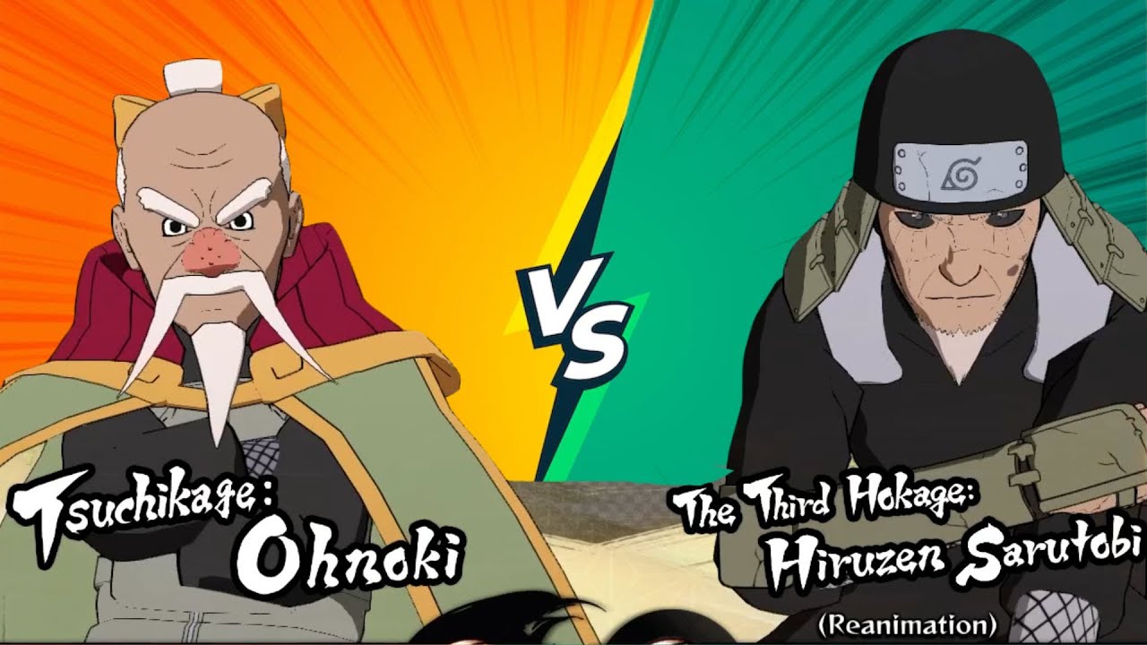 NSUNS4 #17 [ O TERCEIRO HOKAGE : HIRUZEN SARUTOBI x OROCHIMARU ] 