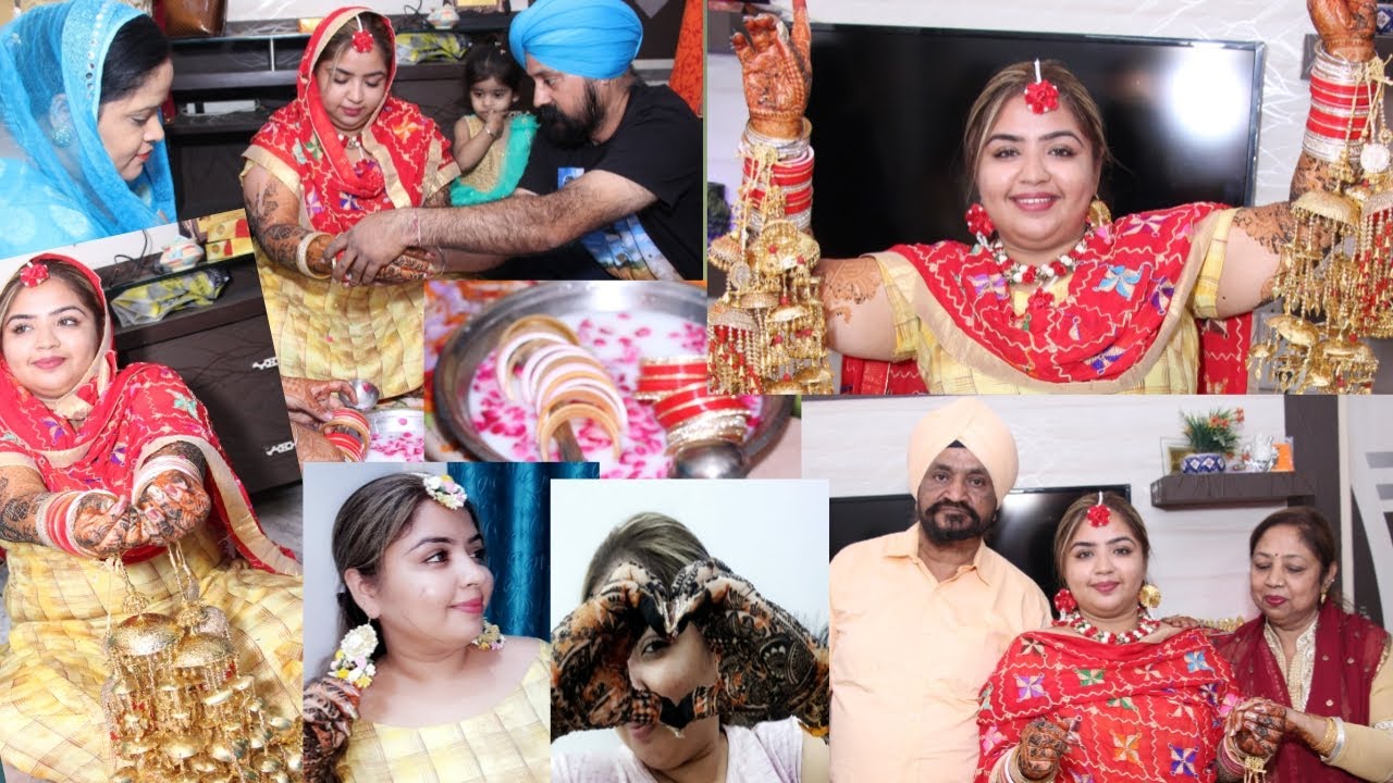 Punjabi Choora Ceremony || Punjabi Wedding Functions || Taruneet kaur
