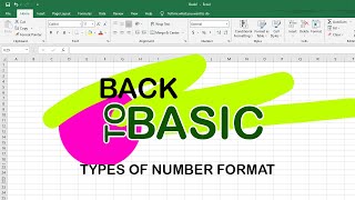 MS Excel Back to Basic Part 3 - Types of Number Format #exceltutorial