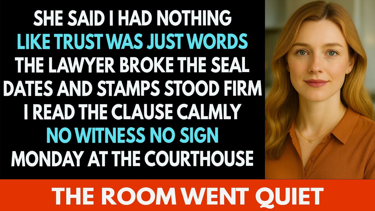 Они думали, что я бессилен… пока мой адвокат не передал мне секретный трастовый фонд