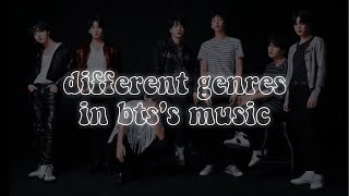 different genres in bts' music