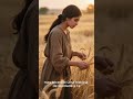 Rute Colhendo Espigas ao Entardecer  Fidelidade Que Brilha Como Ouro