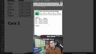2 Cara Transpose Data di Excel Agar Rapi Hasilnya #transpose #excel #exceltips #exceltricks