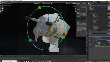 Yaskawa MOTOMAN HC20DT with On Robot 3FG15 three-finger gripper (Blender 3D model)