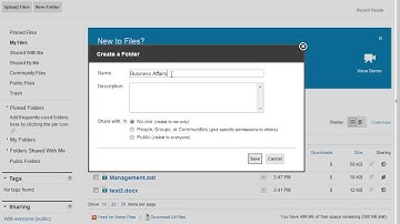 IBM Connections 4.0    Create a Folder