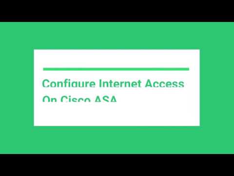 How to Configure Internet Access on Cisco ASA - EVE-NG