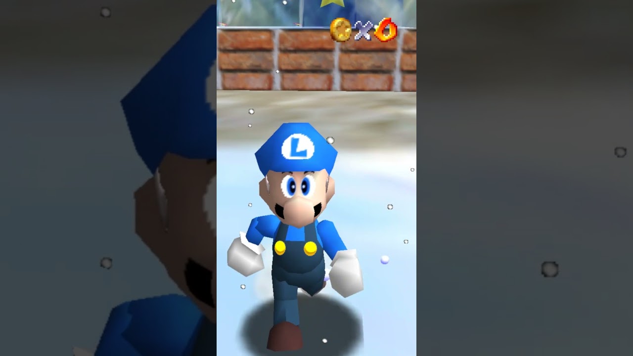 In the Deep Freeze - SM64: Coop DX (blue Luigi) 