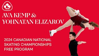 Ava Kemp & Yohnatan Elizarov | 2024 Canadian National Skate Championships Junior Pair Free Program