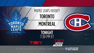 Maple Leafs Game Preview: Toronto at Montreal - September 26, 2018