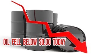 Oil Crashed Below $0.00 To -$40.32 Today | We Are Witnessing The Collapse