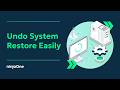 How to Undo a System Restore in Windows 10/11 (w/ SCREEN RECORDING)