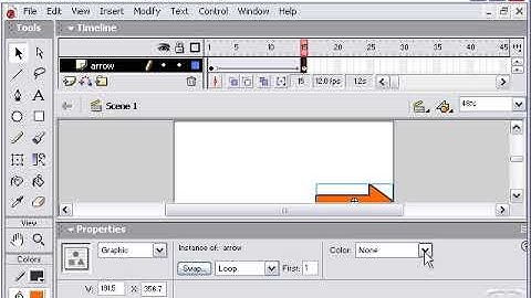 Adobe macromedia Flash Mx color motion tweening urdu / hindi  tutorial