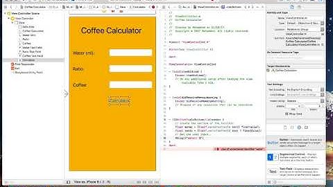 Create a Coffee Calculator using Objective-C