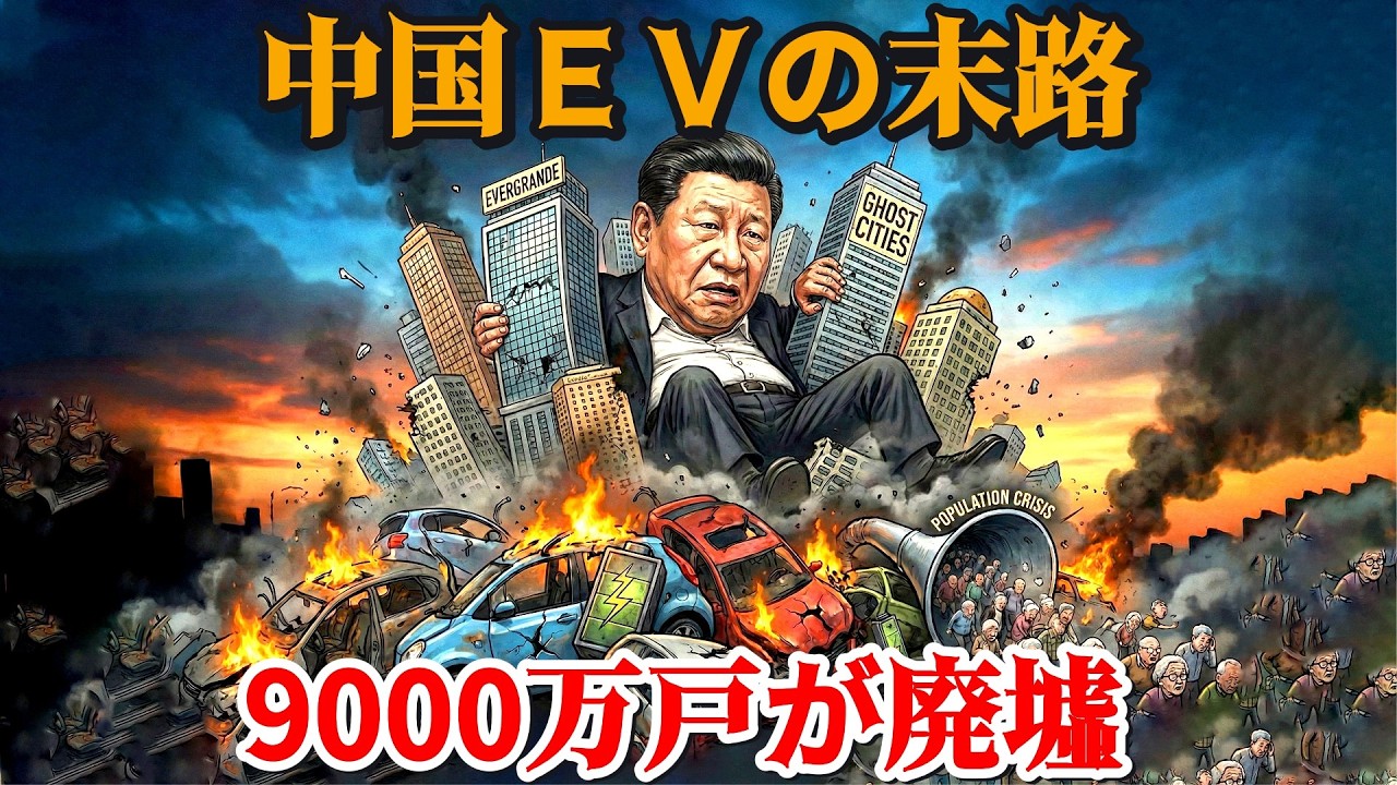 【中国経済崩壊】中国EV、9割が倒産へ…「BYDも危ない」隠れ負債と墓場と化した工場の実態。テスラを超えた王者の裏側にある「ゾンビ生産」の闇。