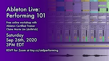 Ableton Live: Performing 101 | Hosted by Ableton x dolltr!ck
