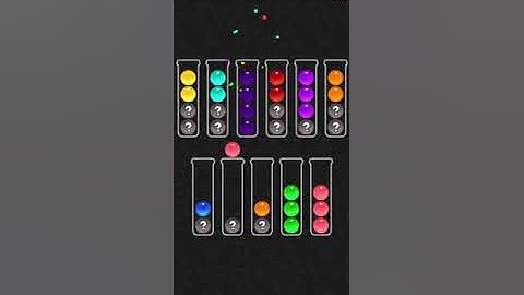 Ball sort color water puzzle level 85