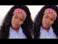 💥NEW WATER WAVE HEADBAND WIG | NO HAIR LEFT OUT | EDGES PROTECTED | BEGINNER FRIENDLY |Klaiyi hair