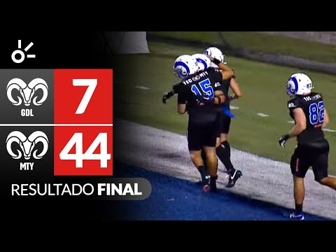 Borregos Guadalajara [7-44] Borregos Monterrey | Resumen Liga Mayor ONEFA 2025 | Semana 1