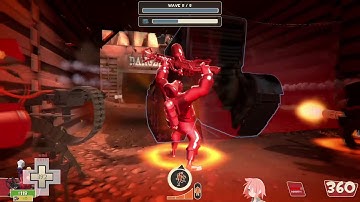 [TF2][MvM] Decoy - Disk Deletion(Advanced), Wave 8 . Pyro Phlog+Flare_Gun