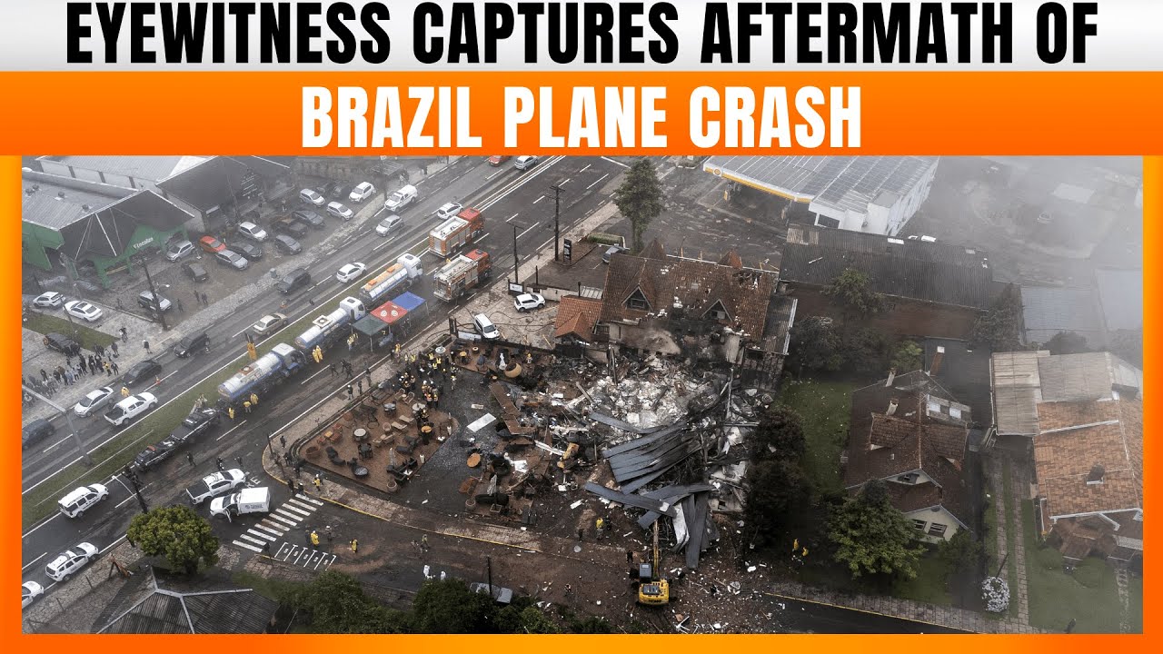 Brazil Plane Crash: Eyewitness Captures Aftermath Of Deadly Accident In ...