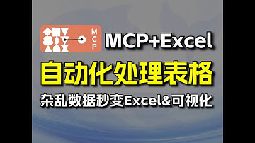MCP太强了！15分钟教会你用AI自动处理表格并生成图表，杂乱数据秒变Excel并可视化图表，零代码实现数据可视化！附教程文档，小白也能看懂的教程！