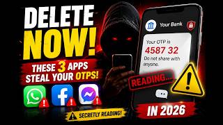 DELETE NOW! These 3 Popular Apps Are Secretly Reading Your Bank OTPs in 2026