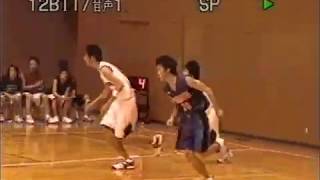 長田高校(青) vs 猪名川(白) 1Q 【2005年 兵庫県高校総体バスケ】