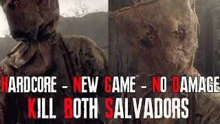 NO DAMAGE/AGGRESSIVE STRATEGY To Kill Both Salvadors on NG Hardcore - Resident Evil 4 Remake [4K] Net Worth