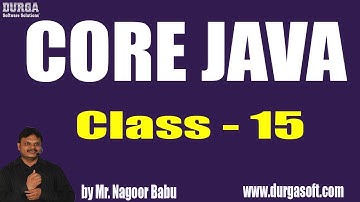 Learn Core Java Programming Tutorial Online Training by Nagoor Babu Sir On 25-07-2018