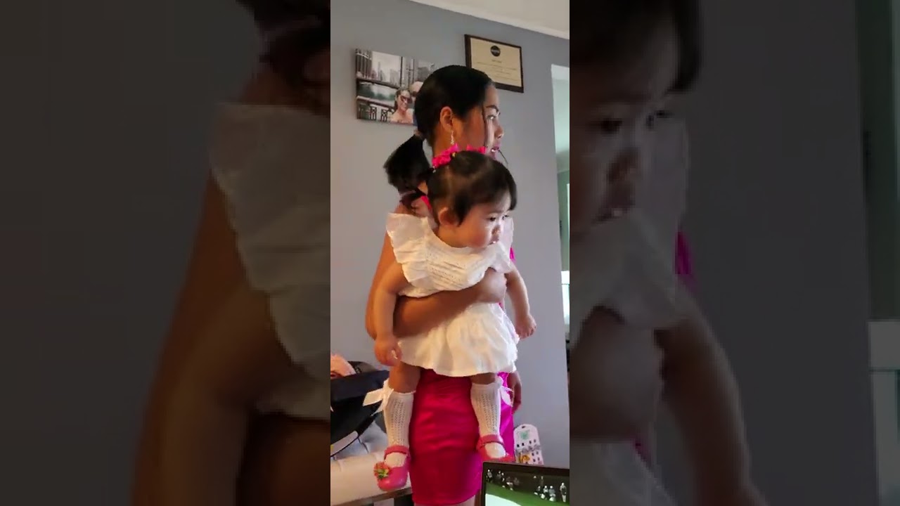 Tiffany and mommy get ready for the khmer new year party ❤️️