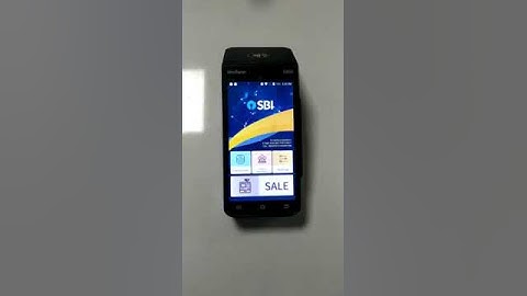 SBI launch new android POS terminal