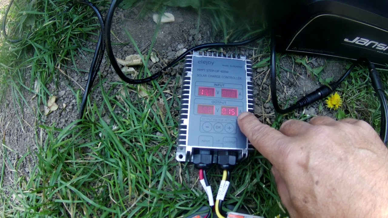 Janso X50, Solar charging with the Elejoy EL-MU400SP. Joy or no joy