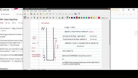 Leetcode--887 super egg drop (DP)