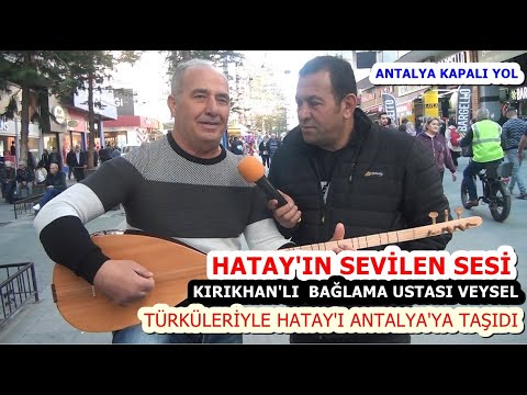 Hatay'ın Sevilen Sesi Kırıkhan'lı Bağlamacı Veysel Türküleriyle Hatay'ı Antalya'ya Taşıdı!