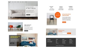 Furniture Store Website Design Adobe XD