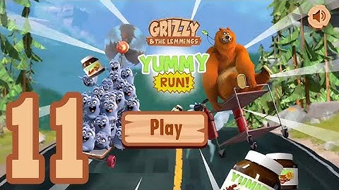Grizzy and the Lemmings Yummy Run - Gameplay Walkthrough part 11 (Android/iOS)
