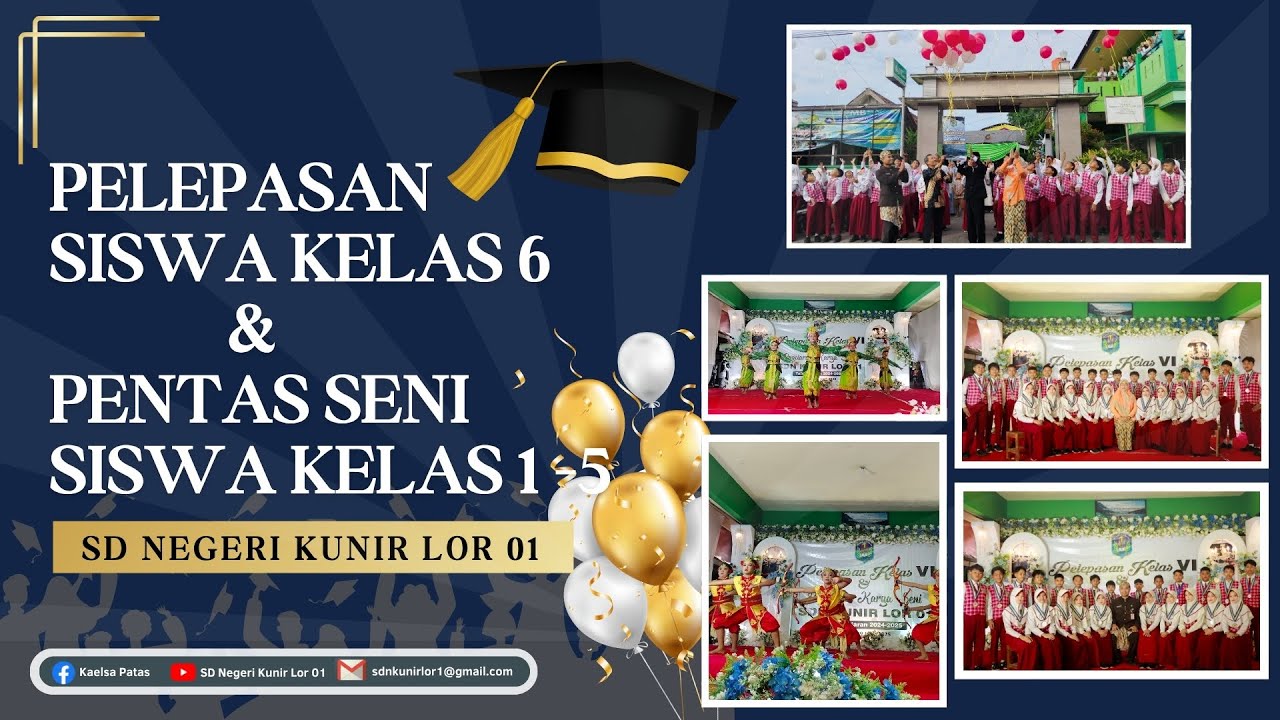 PELEPASAN SISWA KELAS 6 & PENTAS SENI SISWA KELAS 1 - 5 SD NEGERI KUNIR LOR 01 TP. 2024 / 2025